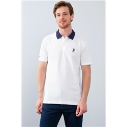 Beyaz Polo Yaka Regular T-Shirt