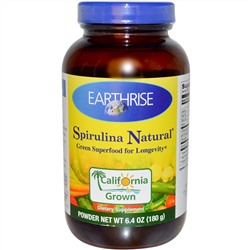 Earthrise, Натуральный порошок спирулина, 6.4 унции (180 г)