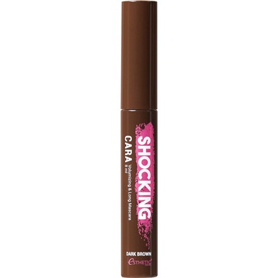 [ESTHETIC HOUSE] Тушь для ресниц КОРИЧНЕВАЯ Shocking Cara Volumizing&Long Mascara (Dark Brown), 8 мл