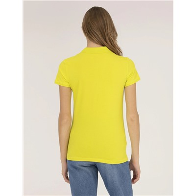 Sarı Polo Yaka Slim Fit Tişört