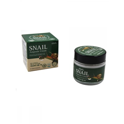 [EKEL] Ампульный крем МУЦИН УЛИТКИ Snail  ampule cream, 70 мл