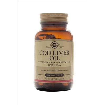 Solgar Cod Liver Oil 100 Softjel VBYSOL011000