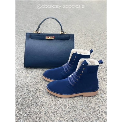 AB.Z. 27001/2 Azul С ДВОЙНЫМИ ШНУРКАМИ+Ab.Zapatos PELLE Birkin/2 (720) АКЦИЯ