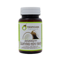 Кокосовое масло в капсулах Тропикана 60 капсул / Tropicana Cold Pressed Virgin Coconut Oil capsules 60 capsules