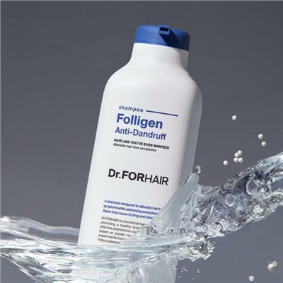 Шампунь против перхоти для чувствительной кожи головы Dr.Forhair Folligen Anti-Dandruff Shampoo 500ml