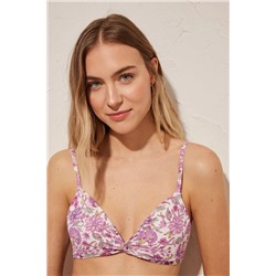 Top bikini triangular efecto push up