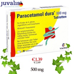 Paracetamol dura 500 mg Tabletten - 20 St.