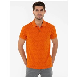 Turuncu Slim Fit Polo Yaka Tişört