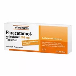 Paracetamol-ratiopharm 500 mg Tabletten, 20 St