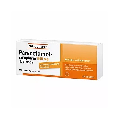 Paracetamol-ratiopharm 500 mg Tabletten, 20 St
