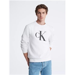 Monogram Logo Fleece Crewneck Sweatshirt