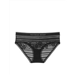 Cotton Logo Lace Hiphugger Panty