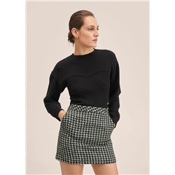 Minifalda tweed -  Mujer | MANGO OUTLET Melilla