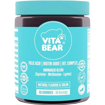 Комплекс витаминов для волос 60 мармеладок Vita Bear