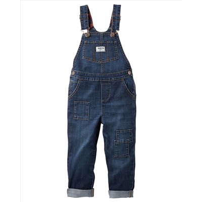 Stretch Denim Overalls - Afina Wash