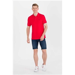 U.S. Polo Assn. Erkek Kırmızı Polo Yaka Basic T-shirt G081SZ011.000.1589122