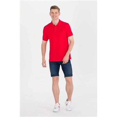 U.S. Polo Assn. Erkek Kırmızı Polo Yaka Basic T-shirt G081SZ011.000.1589122