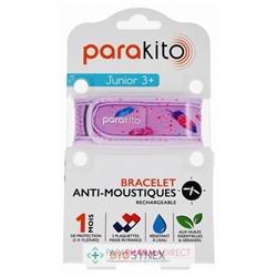 Parakito Bracelet Anti-Moustiques Rechargeable Junior 3+ Plumes