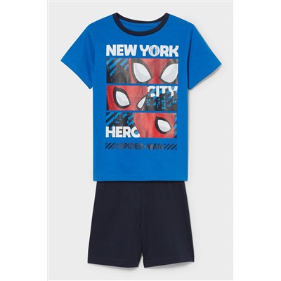 Spider-Man - Shorty-Pyjama - Bio-Baumwolle - 2 teilig