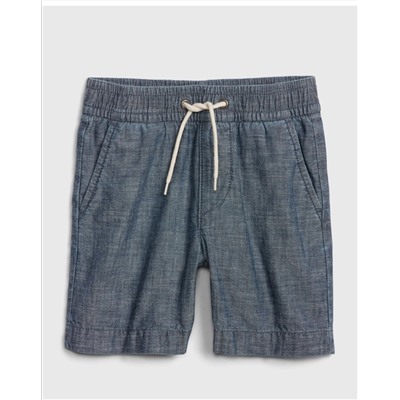 Toddler Chambray Pull-On Shorts