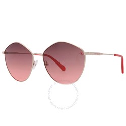 Calvin Klein  Pink Gradient Oval Ladies Sunglasses Item No. CKJ22202S 717 61