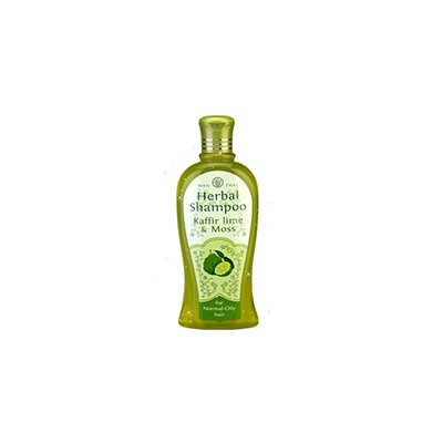 Натуральный лечебный шампунь для нормальных и жирных волос с каффир-лаймом от Wanthai 300 мл / Wanthai Kaffir Lime & Moss Shampoo For Normal hair Size 300 ml