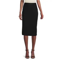 Karl Lagerfeld Paris Logoband Midi Skirt