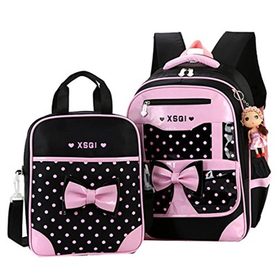JiaYou Primary Girls Students Polyester School Backpack and Lunch Bag 2 Sets/3 Sets