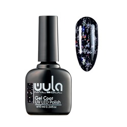 [WULA NAILSOUL] Гель- лак для ногтей Nailsoul Gel Coat UV LED Polish Glitter Rain ТОН 621, 10 мл
