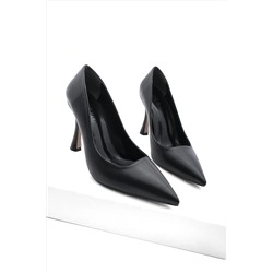 Marjin Kadın Stiletto Sivri Burun Topuklu Ayakkabı Refisa Siyah 3210182105
