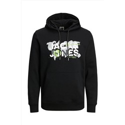 Jack & Jones Jack Jones Dust Sweat Hood Sn Erkek Siyah Sweatshirt 12240214-02