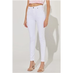 Lee Scarlett High Rise Skinny Fit Dar Kesim Yüksek Bel Beyaz Esnek Jean Kot Pantolon L626