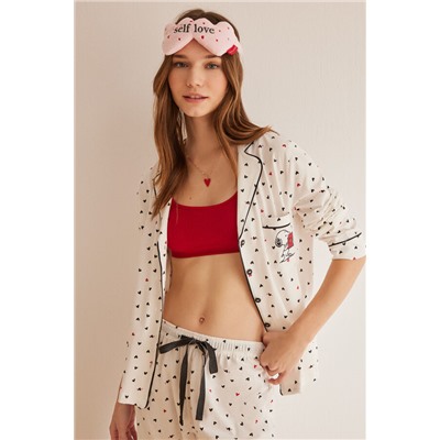 Pijama camisero 100% algodón Snoopy