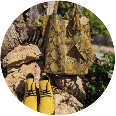AB.Zapatos 1619/2 New · R · Amarillo+PELLE - Shopper PITON OCRA АКЦИЯ
