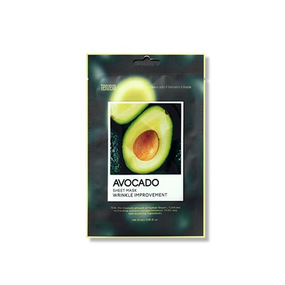 TENZERO AVOCADO SHEET MASK Тканевая маска для лица с экстрактом авокадо 25мл