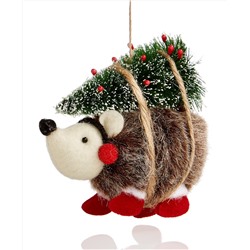 Holiday Lane Christmas Cheer Hedgehog with Christmas Tree Ornament Created for Macy's