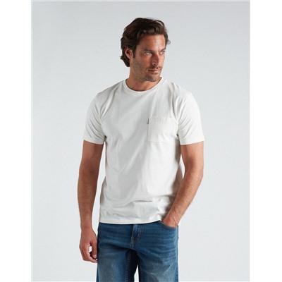 Pocket T-shirt, Men, White