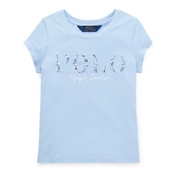 GIRLS 2-6X Floral Polo Jersey T-Shirt