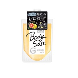 UTENA Скраб для тела солевой Juicy Cleans с аргановым маслом, экстрактами грейпфрута и имбиря, аромат грейпфрута дой-пак 300 гр