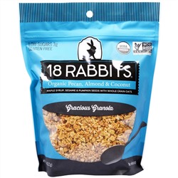 18 Rabbits, Мюсли Gracious Granola, с пеканом, миндалем и кокосом органического происхождения, 11 унций (312 г)