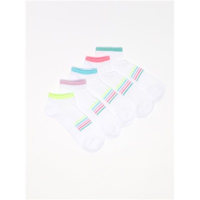 PACK OF 5 PAIRS OF MICROFIBRE SPORTS SOCKS