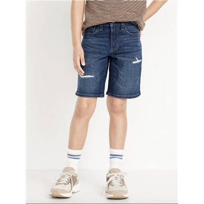 Above Knee 360° Stretch Ripped Jean Shorts for Boys