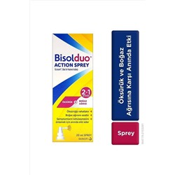 Bisolduo Action Спрей для полости рта и горла, эффективный против кашля и боли в горле 20ml