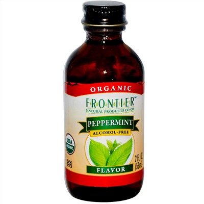 Frontier Natural Products, Органический безалкогольный продукт со вкусом мяты перечной, 2 жидких унции (59 мл)