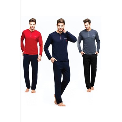 U.S. Polo Assn. Erkek Lacivert Pijama Takımı US.01.17384