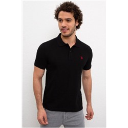 U.S. Polo Assn. Erkek Black Polo Yaka T-shirt G081GL011.000.954055