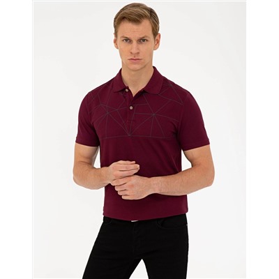 Bordo Slim Fit Tişört