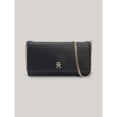 Solid TH Logo Chain Crossbody Bag