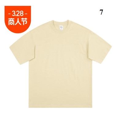 Плотная хлопковая футболка с короткими рукавами