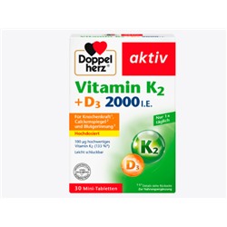 Vitamin K2 + D3 Tabletten 30 St., 13,1 g